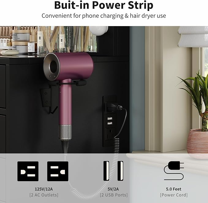 15 Drawers Vanity Desk with Power Outlet, Makeup Table with Mirror and 13 LED Lights, 3 Color Lighting Modes, Brightness Adjustable, Glass Top Dressing Table, Vanity Set for Bedroom, Black