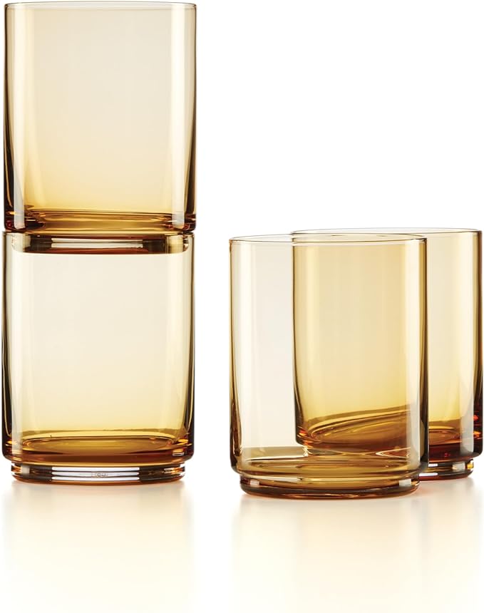 Lenox Tuscany Classics 4Pc Tall Glasses, 1.10, Orange