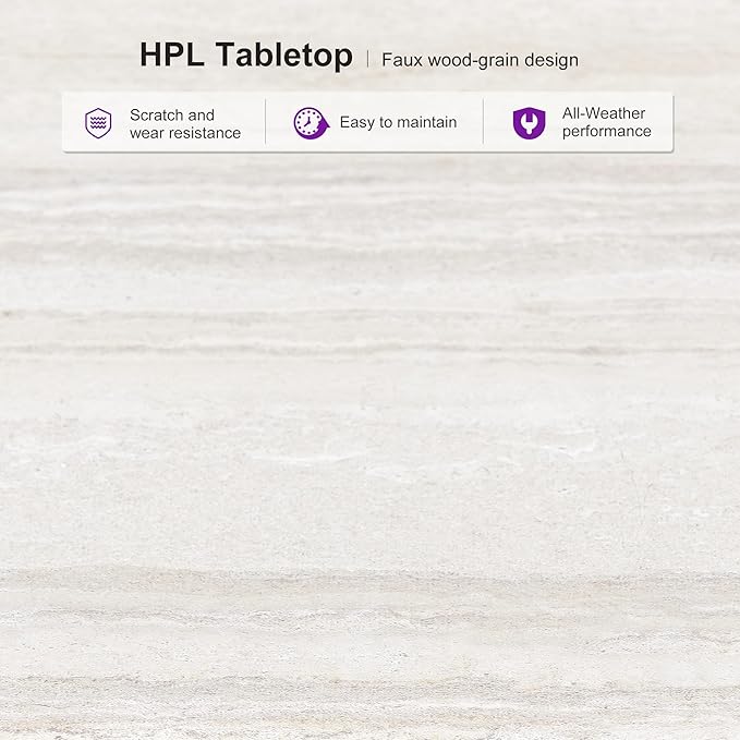 PURPLE LEAF 13 Pieces Outdoor Dining Set Patio Dining Furniture Set Aluminum Rattan Wicker Outdoor Dining Table and Chairs Set for 12 for Lawn Porch Deck Champagne