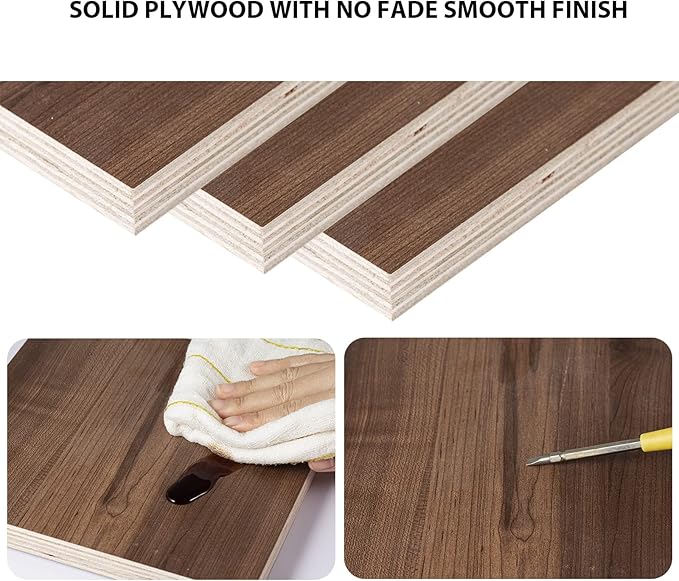 Pmnianhua Modern TV Console, 47'' Wall Mounted Under TV Shelf with Storage Shelves for Bedroom Living Room (Walnut)