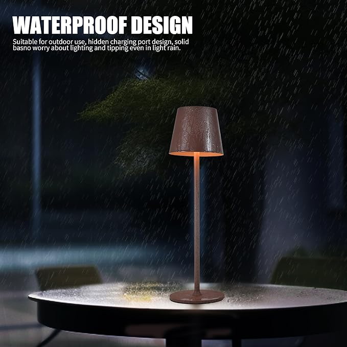 BGFHome Cordless Table Lamp LED Desk lamp,5000mAh Rechargeable Touch Night Light Wireless Minimalist Design for/Restaurant/Bedroom/Bars/Outdoor Party/Camping/Coffee Shop 2Pack