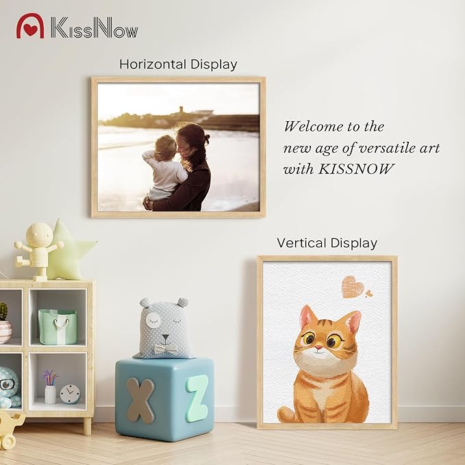 24x30 Poster Frame set of 4, Natural Oak Wood Picture Frame, Wall Hanging