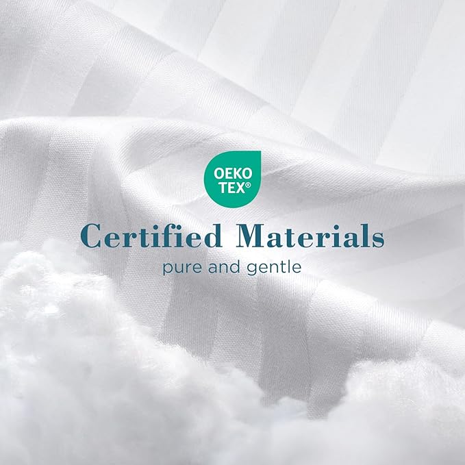 viewstar Bed Pillows King Size Set of 2, Hotel Collection, Down Alternative Big Pillow for Back, Stomach or Side Sleepers, Soft