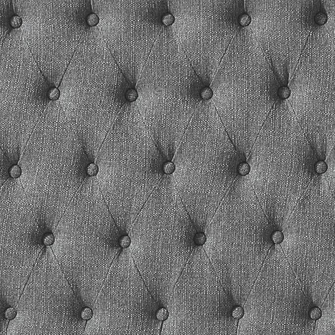 24KF Upholstered Tufted Button Linen Fabric Headboard,Comfortable Fashional Headboard Queen/Full Size,Granite