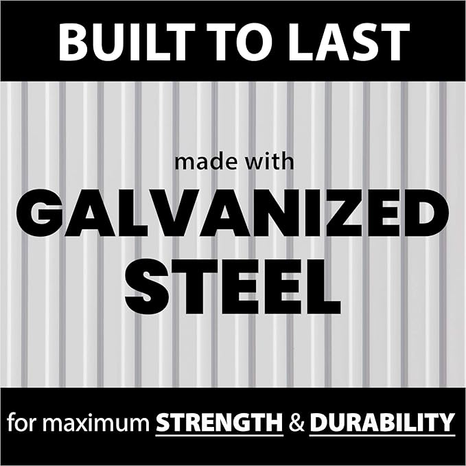 Hanover Bicycle Outdoor Steel Storage Shed with Slope Roof and Twist Lock and Key, Stores 4 Bikes, Dark Gray Outside Storage Shed House, Rust Resistant and Modern Shed with Adjustable Bike Tracks