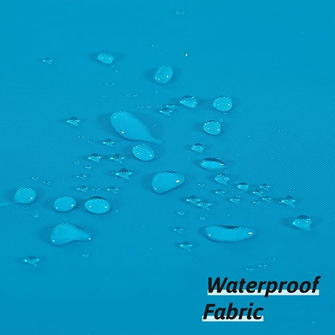 Furlinic No Hook Stall Shower Curtain 36x72 Inch,Polyester Fabric Small Narrow Shower Curtain Liner,Hotel Style Bathroom Curtains with Plastic Split Grommets,Machine Washable & Waterproof,Teal Blue.