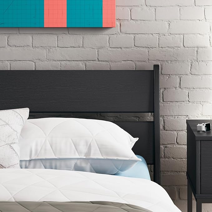 Signature Design by Ashley Socalle Modern Panel Headboard, Full, Black