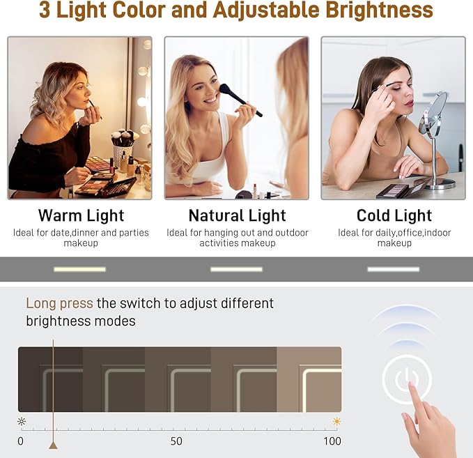 Large Vanity Desk w/60000-color LED Lights,Tempered Glass Top,Outlet,62inch Black Makeup Vanity Table w/ 3 Lights Mode Mirror & Lights,9 Drawers,2 RGB Cabinet,LED Dressing Table for Women