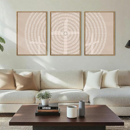 Framed Jesus Wall Art Jesus Feeds The 5000 Canvas Wall Art Christian Paintings Neutral Painting Artwork for Living Room Bedroom Office 16x24 Inch Set of 3