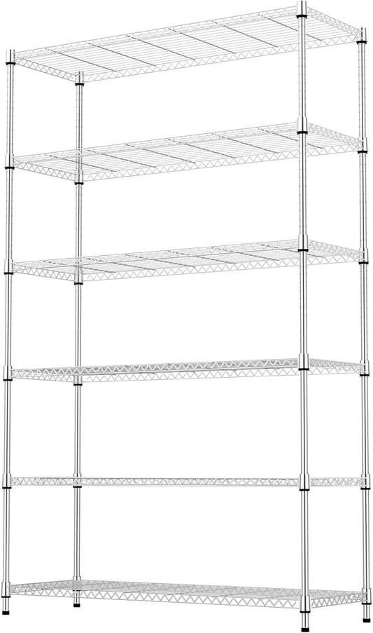 6 Tiers Shelf Metal Storage Shelves