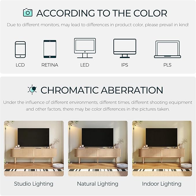 LINSY HOME Fluted TV Stand for 75" TV, Mid-Century Modern 70" Entertainment Center with Sliding Tambour Door and Storage Cabinet, Cruved TV Media Console Table for Living Room, Bedroom, Oak