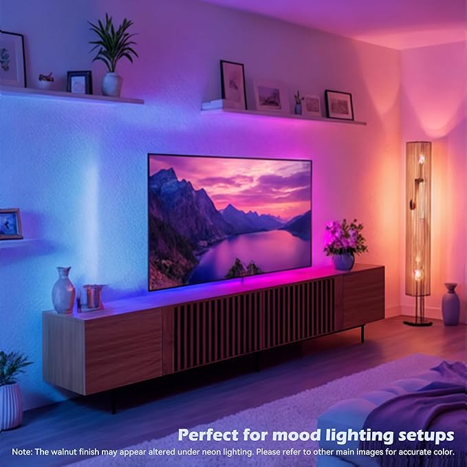 Modern Walnut TV Console for 70 Inch Screen – Long 70.87” Media Unit with Grille Doors and Drawers, Great for Living Rooms & Bedrooms