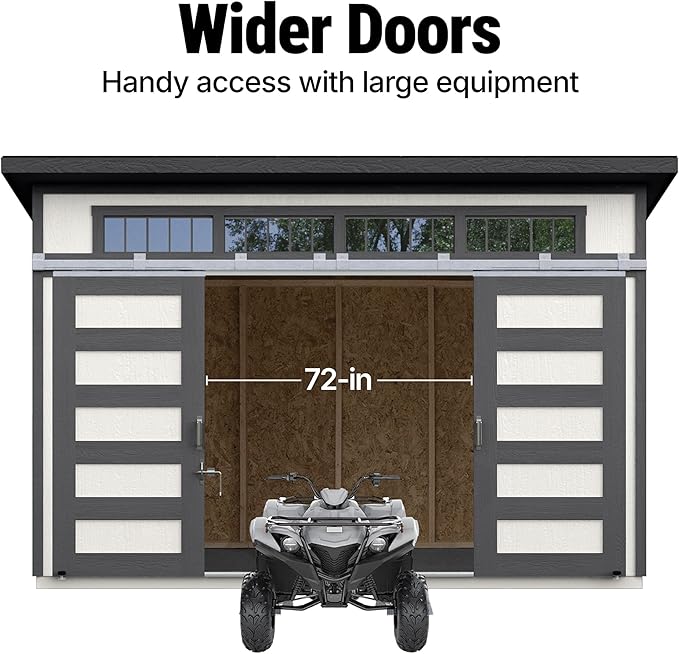 Handy Home Products Palisade 12x8 Do-it-Yourself Wooden Storage Shed with Floor Kit- Does not Include Paint and Roofing Shingles