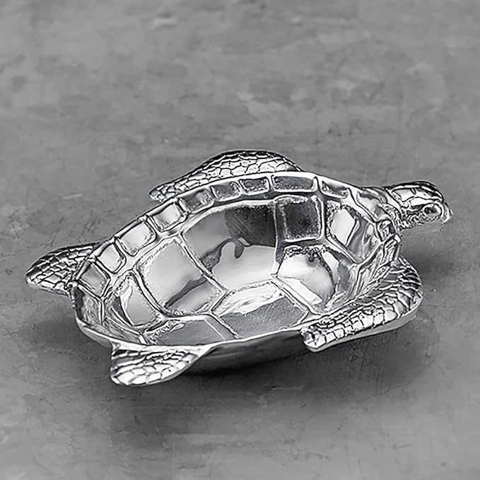 Beatriz Ball Small Ocean Turtle Bowl, Metallic