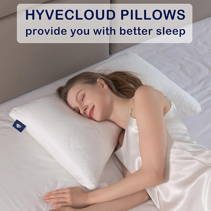 Cooling Side and Back Pillow - Comfort for Neck and Shoulder Pain - Crush Memory Foam Cooling Pillow, Adjustable Soft Bed Pillow,Crescent White-Cooling++, Queen+Extra Fill Pack of 1