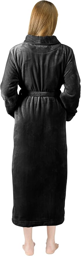 NY Threads Premium Womens Robe, Plush Fleece Long Bath Robe for Women, Fluffy Soft Women's Bathrobe
