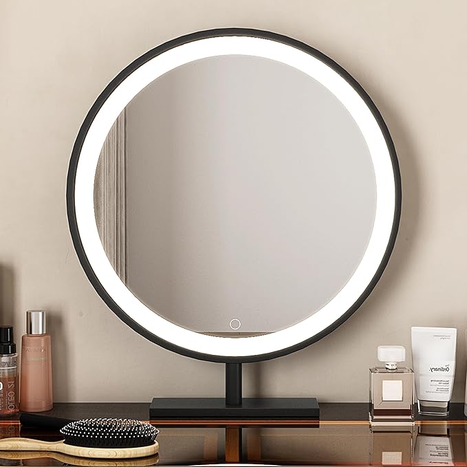 Lartis Makeup Vanity with Stool, Very Easy to Assemble,Retractable TV Cabinet Combination, Dressing Table Desk in one, Super Storage