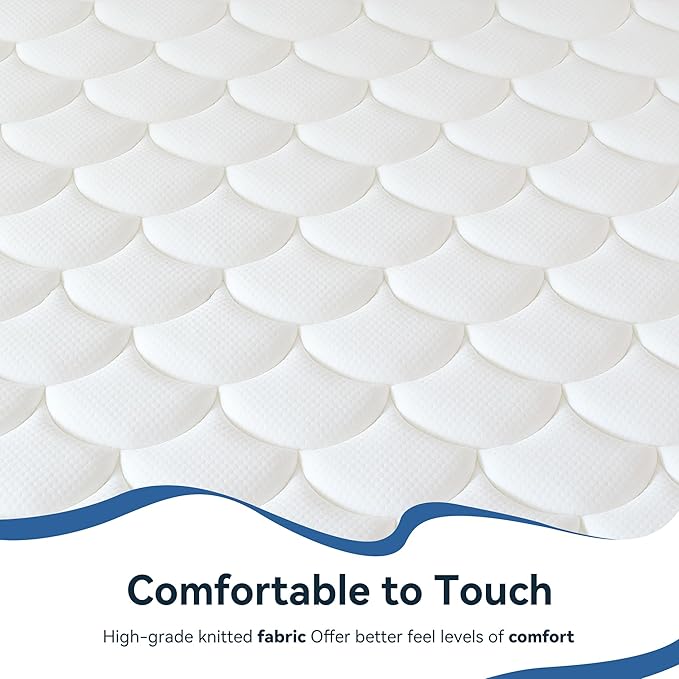 12 Inch Queen Hybrid Mattress in a Box, Cooling Gel Memory Foam & Pocket Springs for Pressure Relief, Motion Isolation, Medium Firm Feel, CertiPUR-US Certified