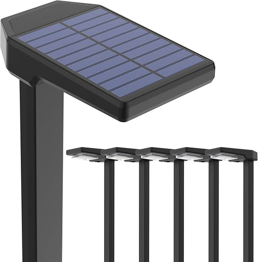 Solar Pathway Lights Outdoor, Smart Color Changing with 9-in-1 (Warm White/Cool White/RGBCW) Modes,Bright Landscape Lighting Waterproof for Walkway,Garden,Driveway,Yard,Patio(6pack)