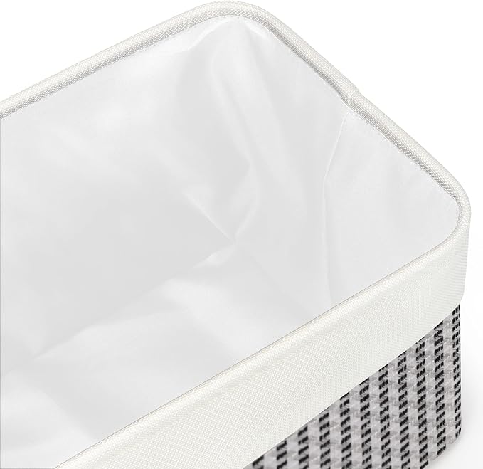 Kntiwiwo Foldable Storage Bins 15" x 10" x 9.5" Fabric Storage Basket Cube with Handles Large Linen Closet Organizer Bins for Organizing Shelf Home, Set of 3, Houndstooth