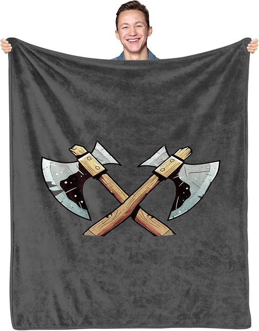 Birthday Gifts for Men, Grandpa Gifts for Fathers Day, Throw Blanket for Man 50"x 60", Gag Gifts for Men Dad Grandpa Who Wants Nothing, Man Blanket