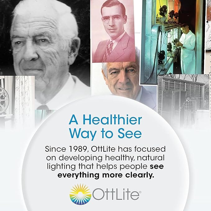 OttLite 18W WingShade Adjustable Floor Lamp for Crafts, Tasks, Office, Living Room, Sewings and Arts