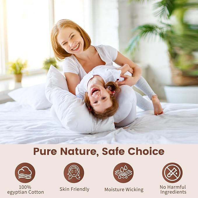 Bedlifes 1000 Thread Count 100% Egyptian Cotton California King Size Sheets Set - Sateen Soft Silky Breathable Luxury Cooling 4 Pieces (Linen)