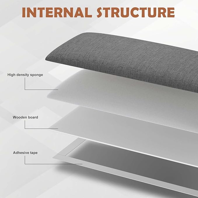 IFNOW Upholstered Wall Mounted Headboard, 3D Soundproof Wall Panels Peel and Stick Headboard for Queen Size, Reusable and Removable Tufted Bed Headboards in Dark Grey(9 Panels, 10" x 24")