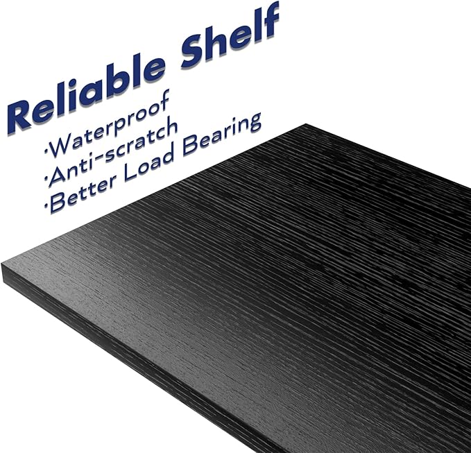 NUMENN 5 Tier Bookshelf, Tall Bookcase Shelf Storage Organizer, Modern Book Shelf for Bedroom, Living Room and Home Office, Black