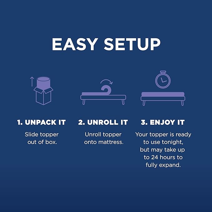 Tempur-Pedic TEMPUR Supreme 3-Inch Mattress Topper, Medium Firm, California King, White