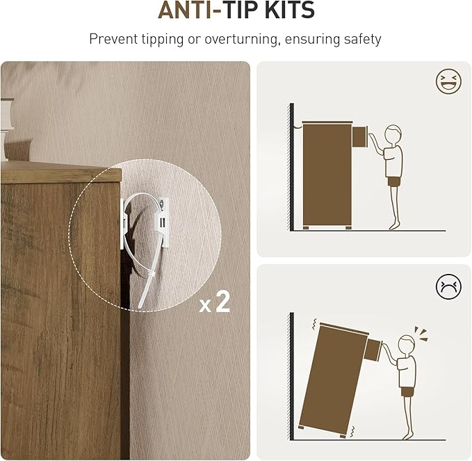 Farmhouse Console Table, 47 Inches Wooden Entryway Table with Storage, Fluted Sofa Table with 2 Handle-Less Drawers, for Entryway, Living Room, Foyer, Hallway, Dark Brown