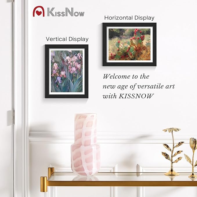 11x14 Picture Frame 4 Pack, Black Solid Wood, Wall Gallery Poster Frame