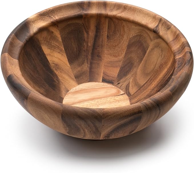 Ironwood Gourmet Large Salinas Standard Salad Bowl, Acacia Wood