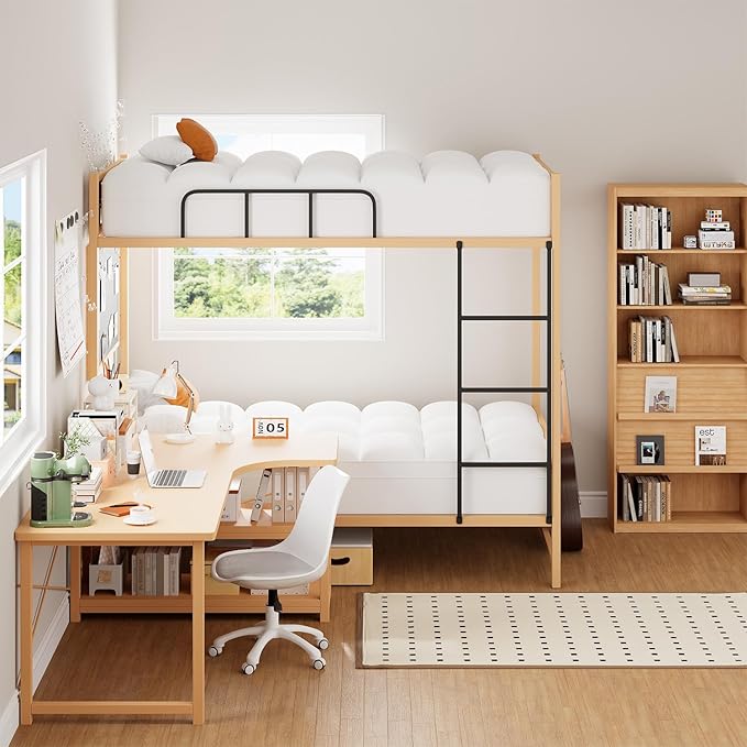 Twin XL Mattress Topper for Back Pain Relief, Extra Thick Pillow Top Plush Mattress Pad with Deep Pocket, Soft Pillowtop TwinXL Size Bed Toppers Filled Fluffy, College Dorm, White