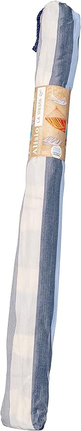 La Siesta® Alisio Hammock with Spreader Bar - Weatherproof Outdoor Hammock, Outside Fabric Tree Hammock 2 Person Hammock -Max 355lbs, Double, Sea Salt