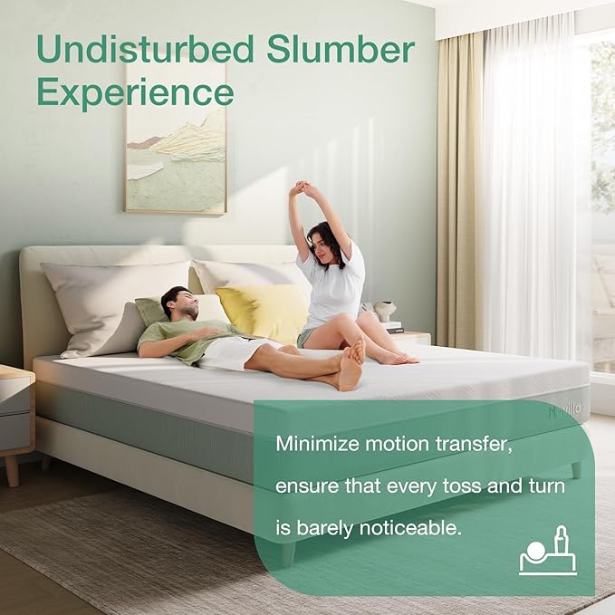 Novilla Twin Mattress,10 Inch Gel Memory Foam Mattress for Suppotive &Pressure Relieving, Medium Firm Feel in a Box,Bliss