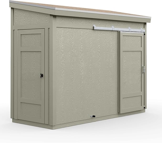 Handy Home Products Cambria 10x4 Outdoor Wood Storage Shed with Full Floor System- Does not Include Paint or Roofing Shingles