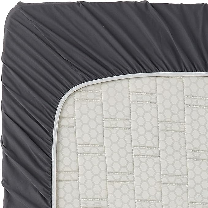 Clara Clark Premier 1800 Collection Full 4PC Microfiber Bed Linen Set, Charcoal Gray, Deep Pocket Sheets