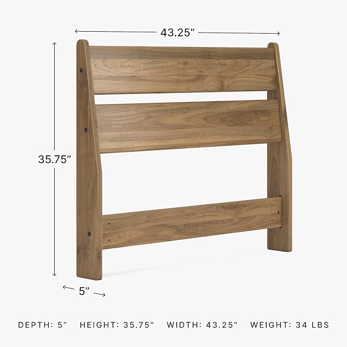 Signature Design by Ashley Deanlow Rustic Panel Headboard, Twin, Light Brown