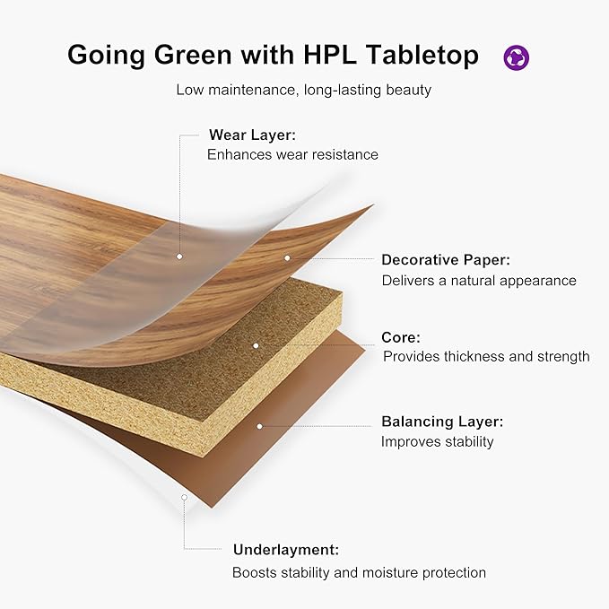 PURPLE LEAF 13-Piece Patio Dining Set Outdoor Furniture Rectangular Table and Chairs Set with Aluminum Frame and Teak-Finish for Garden Deck Backyard Kitchen Deep Teak Outdoor Set