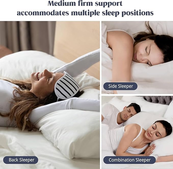 puredown® Goose Feather Down Pillows, Gusseted Bed Pillows for Sleeping 100% Cotton Cover, Set of 2 Standard Size