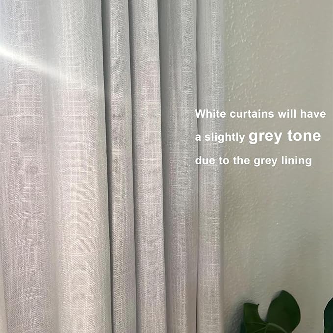 Vision Home White Pinch Pleated Full Blackout Curtains Thermal Insulated Window Curtains 63 inch for Living Room Bedroom Room Darkening Pinch Pleat Drapes with Hooks Back Tab 2 Panel 40" Wx63 L