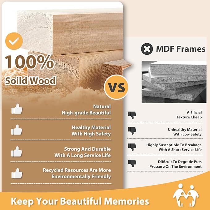 Egofine 5x7 Picture Frame Made of Solid Wood with Plexiglass, Display Pictures 3.5x5/4x6 with Mat or 5x7 Without Mat for Tabletop and Wall Mounting, Walnut Color