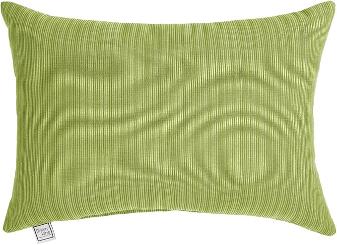 Sherry Kline Island Breeze Indoor/Outdoor Boudoir Filled Pillow, 13"x 18", Kiwi 2 Count