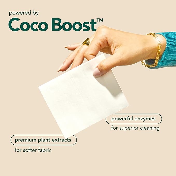 Kind Laundry Detergent Sheets Stain-Fighting Enzymes - Plant Powered Eco-Friendly Laundry Soap Sheets - Home or Travel Laundry Detergent - Ocean Breeze, 60 Loads (Mom's Choice Award Winner)