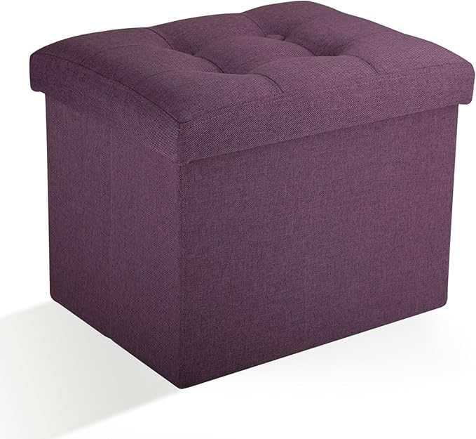 Ottoman Storage Ottoman Foot Rest Stool Foldable Bench with Storage Student Dormitory Bedroom and Entryway 17 X 13 X 13