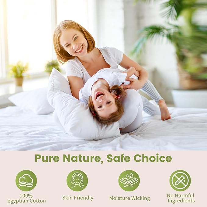 Bedlifes 1000 Thread Count 100% Egyptian Cotton California King Size Sheets Set - Sateen Soft Silky Breathable Luxury Cooling 4 Pieces (Olive Green)