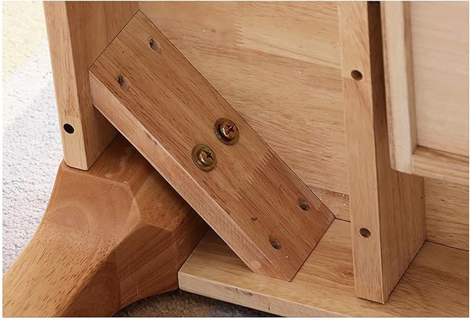 Solid Wood Desk with Drawers, Small Computer Desk for Small Spaces, Gaming Study Home Office Desks for Work, Student PC Desk for Bedroom, Escritorios para Cuartos (Wood Color, 47inch)