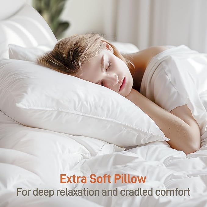 Sylvaris Hypoallergenic Viscose from Bamboo Soft Pillow with Down Alternative Filling, King Pillow, Moisture-Wicking, Breathable, Luxury Hotel Quality, Ideal for All Sleeper, Oeko-Tex Certified