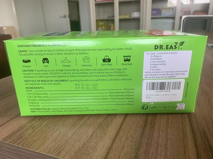 Dr.Easy LINT & HAIR REMOVER Pet HUGESHEETS with 3X Dryer Sheets, Original Fresh, 200 Count,PLANT&MINERAL-BASED FORMULA